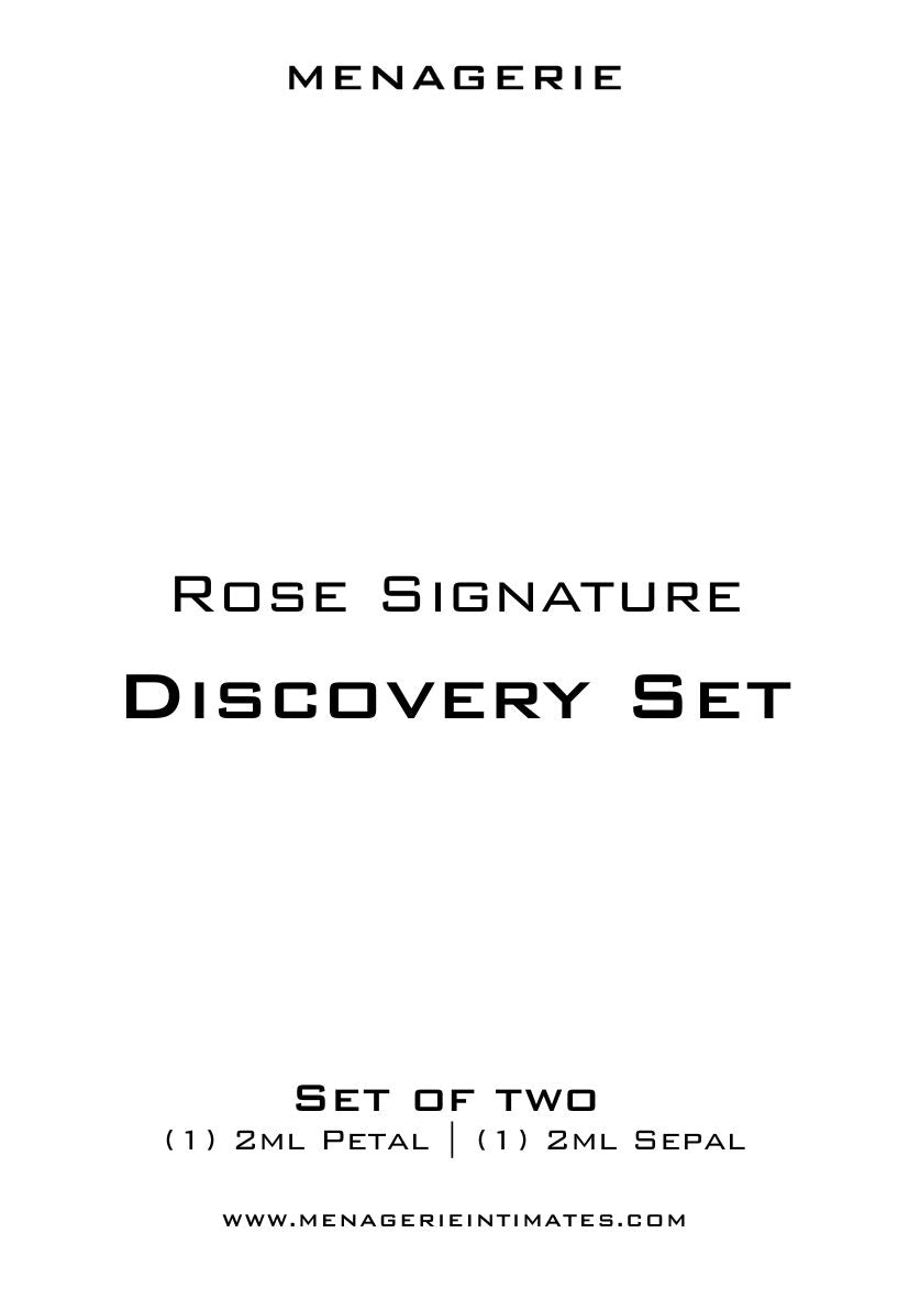 Rose Signature Scent | Discovery Set - MENAGERIE Intimates MENS Lingerie