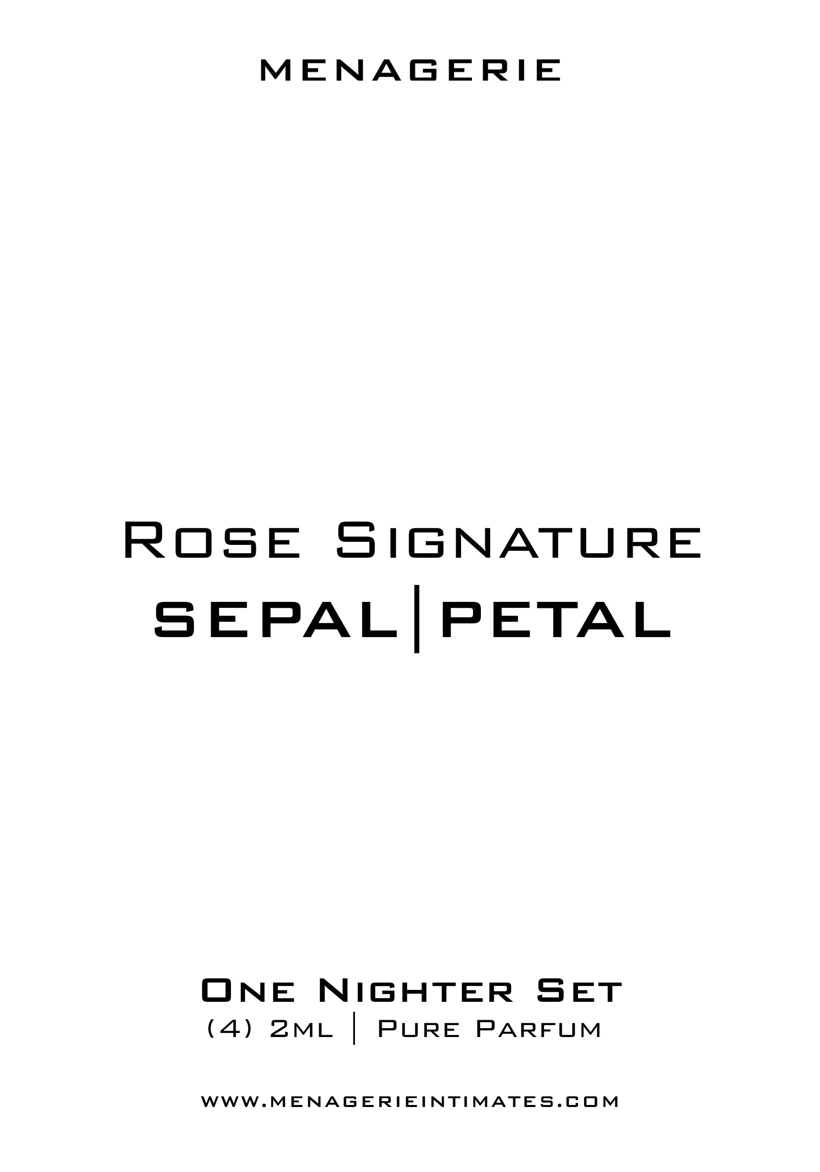 Rose Signature | One Nighter Set | SEPAL+PETAL - MENAGERIE Intimates MENS Lingerie